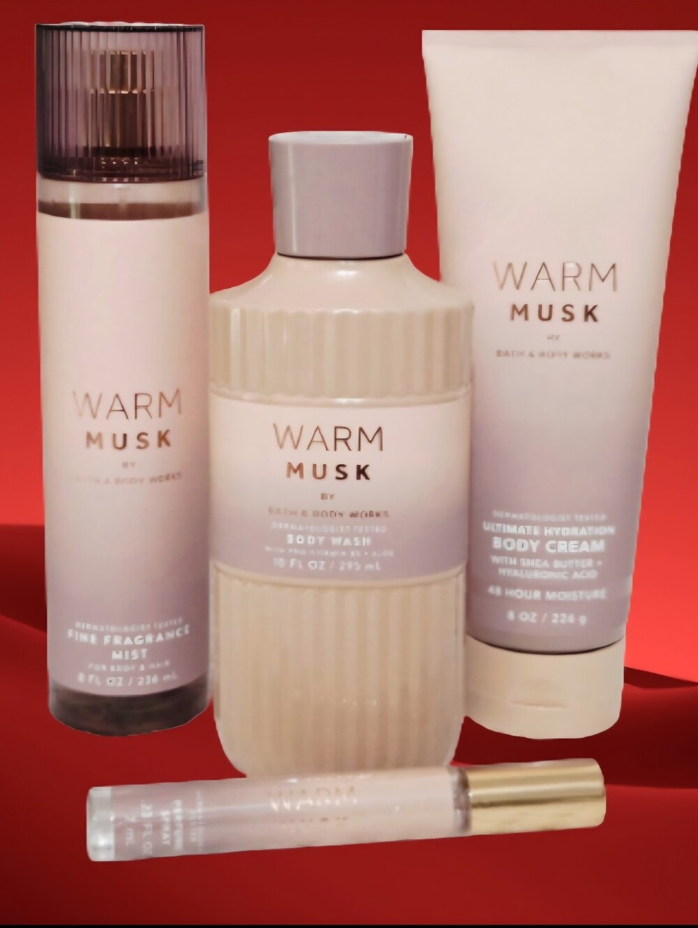 Bath & Body Works Warm Musk Bundle New 4PC ♡♡ New